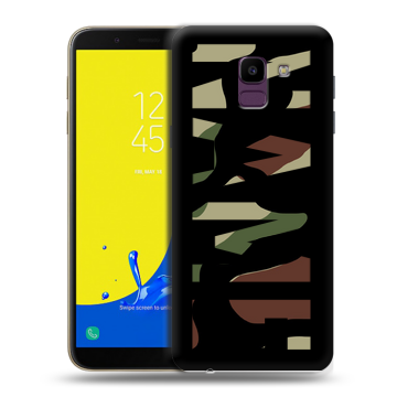 Силиконовый чехол на Samsung Galaxy J6 с принтом NAME