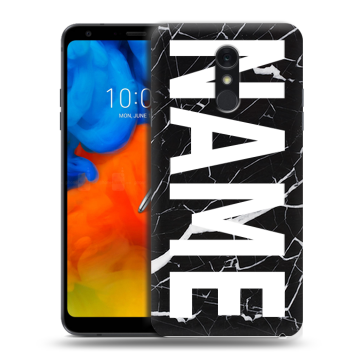 Пластиковый чехол на LG Q Stylus с принтом NAME