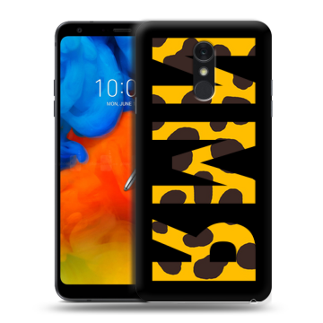 Пластиковый чехол на LG Q Stylus с принтом ИМЯ