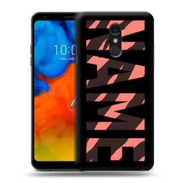 Пластиковый чехол на LG Q Stylus с принтом NAME
