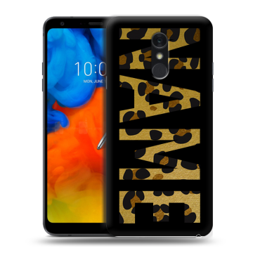 Пластиковый чехол на LG Q Stylus с принтом NAME