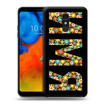Пластиковый чехол на LG Q Stylus с принтом ИМЯ
