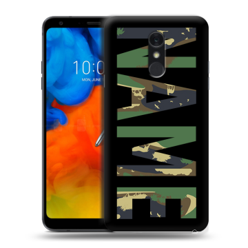 Пластиковый чехол на LG Q Stylus с принтом NAME