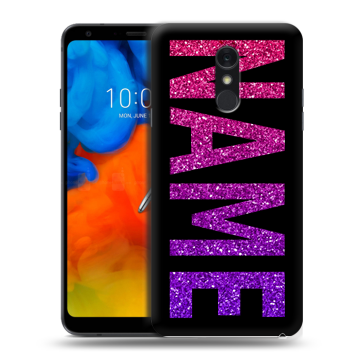 Пластиковый чехол на LG Q Stylus с принтом NAME