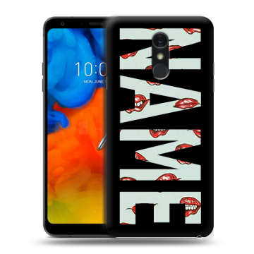 Пластиковый чехол на LG Q Stylus с принтом NAME