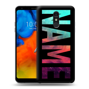 Пластиковый чехол на LG Q Stylus с принтом NAME