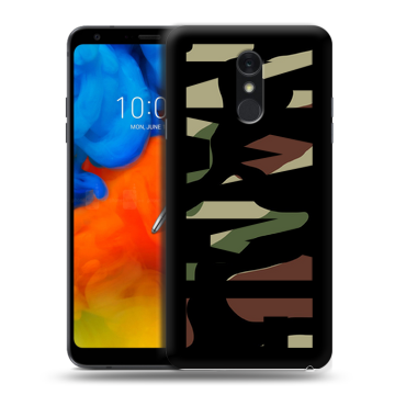 Пластиковый чехол на LG Q Stylus с принтом NAME