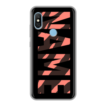 Пластиковый чехол на Xiaomi RedMi 6 Pro с принтом NAME