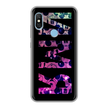 Пластиковый чехол на Xiaomi RedMi 6 Pro с принтом ИМЯ