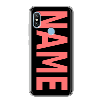 Пластиковый чехол на Xiaomi RedMi 6 Pro с принтом NAME
