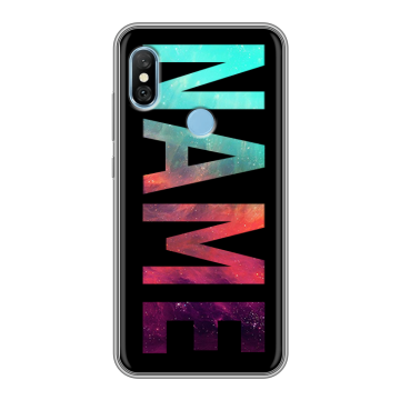 Пластиковый чехол на Xiaomi RedMi 6 Pro с принтом NAME