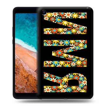 Силиконовый чехол на Xiaomi Mi Pad 4 с принтом ИМЯ