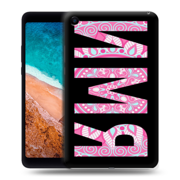 Силиконовый чехол на Xiaomi Mi Pad 4 с принтом ИМЯ