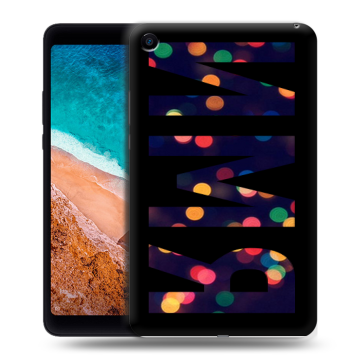 Силиконовый чехол на Xiaomi Mi Pad 4 с принтом ИМЯ