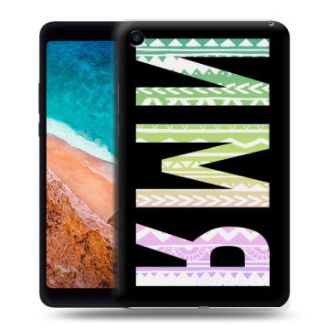 Силиконовый чехол на Xiaomi Mi Pad 4 с принтом ИМЯ
