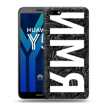 Силиконовый чехол на Huawei Y5 Prime (2018) с принтом ИМЯ