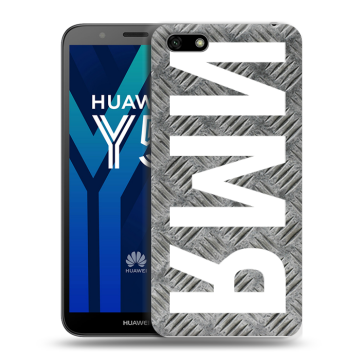 Силиконовый чехол на Huawei Y5 Prime (2018) с принтом ИМЯ
