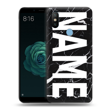 Силиконовый чехол на Xiaomi Mi A2 с принтом NAME