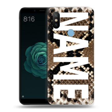 Силиконовый чехол на Xiaomi Mi A2 с принтом NAME