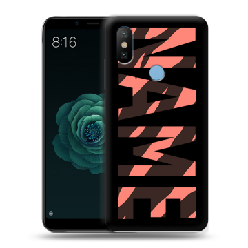 Силиконовый чехол на Xiaomi Mi A2 с принтом NAME