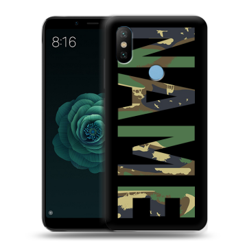 Силиконовый чехол на Xiaomi Mi A2 с принтом NAME