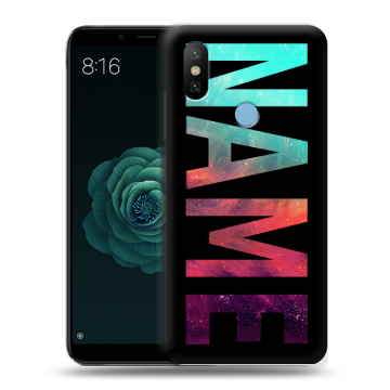 Силиконовый чехол на Xiaomi Mi A2 с принтом NAME