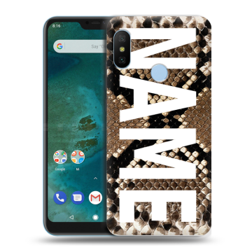 Пластиковый чехол на Xiaomi Mi A2 Lite с принтом NAME