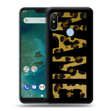 Пластиковый чехол на Xiaomi Mi A2 Lite с принтом NAME