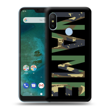 Пластиковый чехол на Xiaomi Mi A2 Lite с принтом NAME