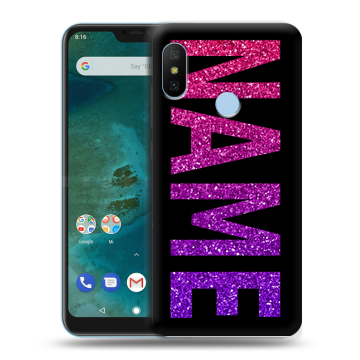 Пластиковый чехол на Xiaomi Mi A2 Lite с принтом NAME