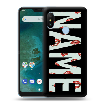 Пластиковый чехол на Xiaomi Mi A2 Lite с принтом NAME