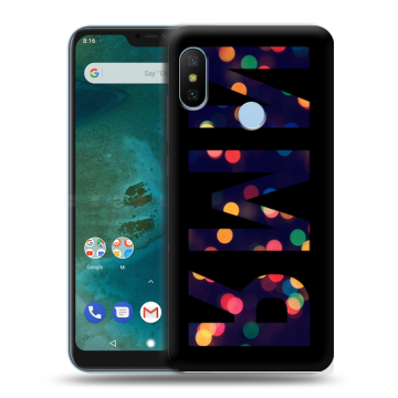 Пластиковый чехол на Xiaomi Mi A2 Lite с принтом ИМЯ
