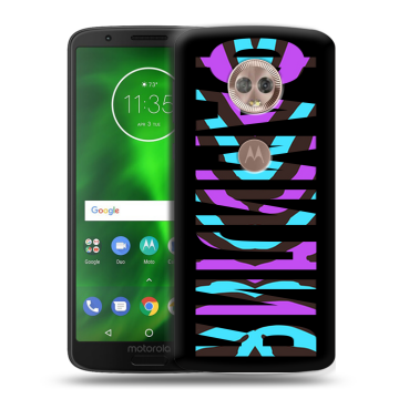 Силиконовый чехол на Motorola Moto G6 с принтом ФАМИЛИЯ