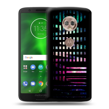 Силиконовый чехол на Motorola Moto G6 с принтом ФАМИЛИЯ