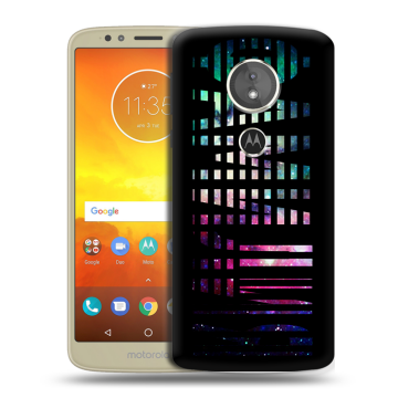 Силиконовый чехол на Motorola Moto E5 с принтом ФАМИЛИЯ