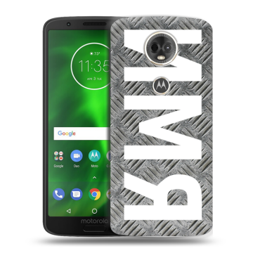 Силиконовый чехол на Motorola Moto E5 Plus с принтом ИМЯ