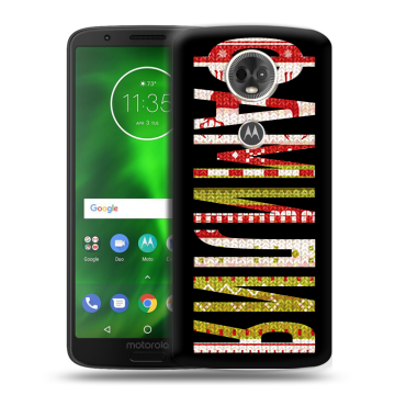 Силиконовый чехол на Motorola Moto E5 Plus с принтом ФАМИЛИЯ