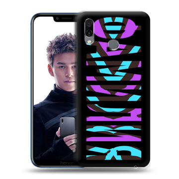 Силиконовый чехол на Huawei Honor Play с принтом ФАМИЛИЯ