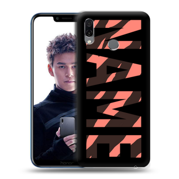 Силиконовый чехол на Huawei Honor Play с принтом NAME
