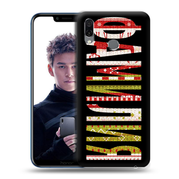 Силиконовый чехол на Huawei Honor Play с принтом ФАМИЛИЯ