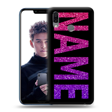 Силиконовый чехол на Huawei Honor Play с принтом NAME
