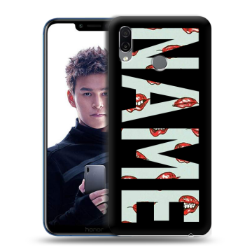 Силиконовый чехол на Huawei Honor Play с принтом NAME