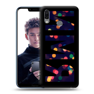 Силиконовый чехол на Huawei Honor Play с принтом ИМЯ