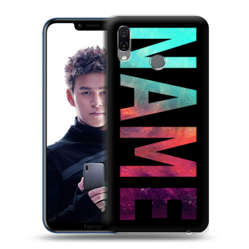 Силиконовый чехол на Huawei Honor Play с принтом NAME