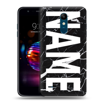 Силиконовый чехол на LG K11 Plus с принтом NAME