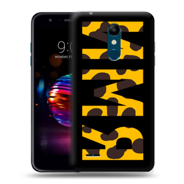Силиконовый чехол на LG K11 Plus с принтом ИМЯ