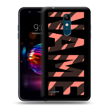 Силиконовый чехол на LG K11 Plus с принтом NAME