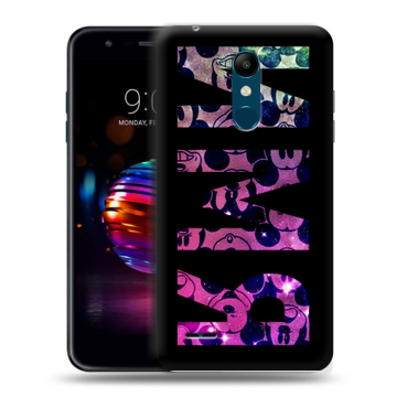 Силиконовый чехол на LG K11 Plus с принтом ИМЯ