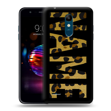 Силиконовый чехол на LG K11 Plus с принтом NAME