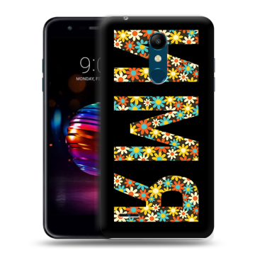 Силиконовый чехол на LG K11 Plus с принтом ИМЯ